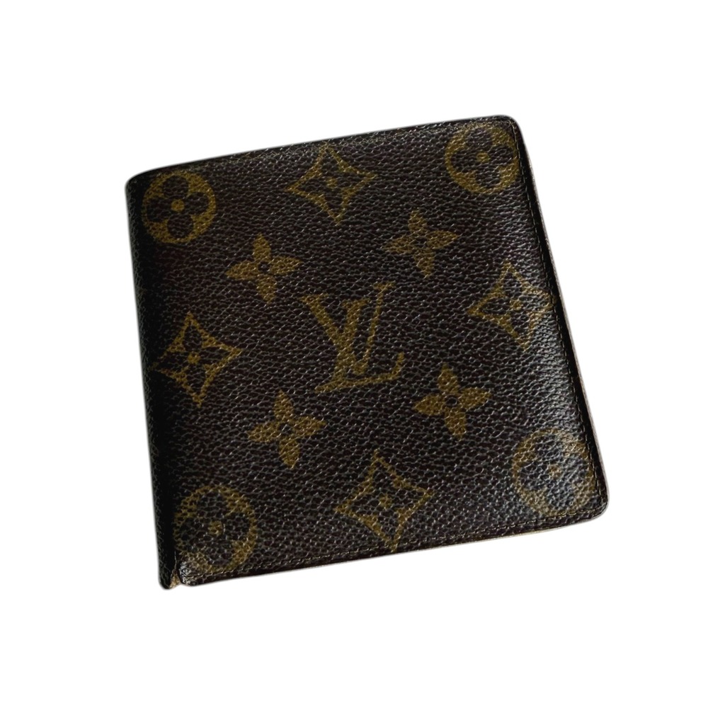 Vintage Louis Vuitton Monogram Bifold Men's Wallet Brown